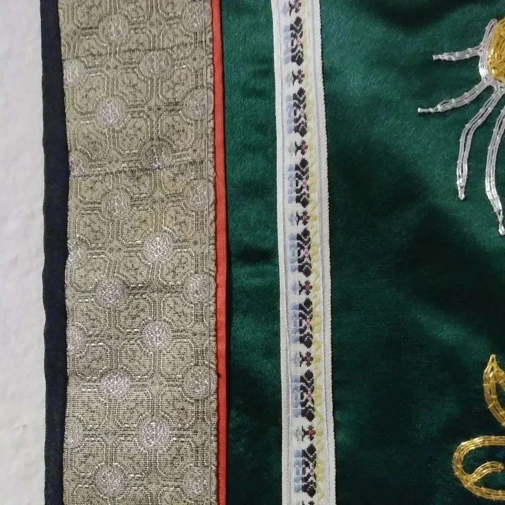 Chinese National‎ Embroidered Fire Dragon Wall Art